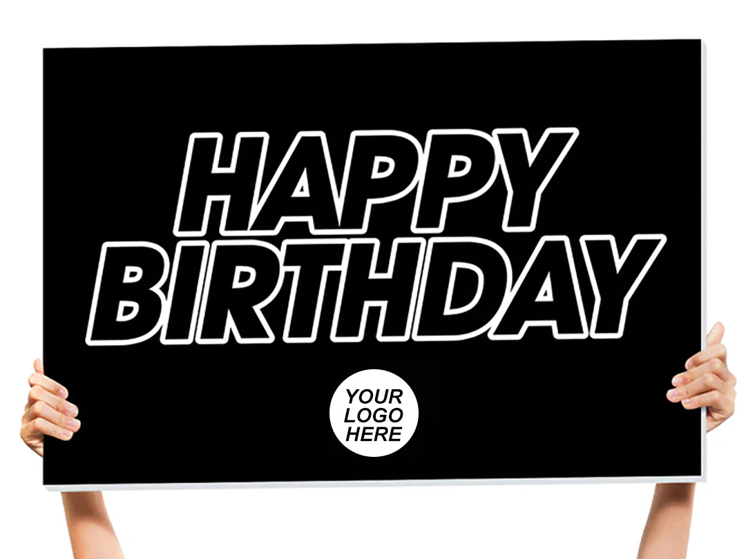 Happy Birthday Foam Board Nightclub Sign