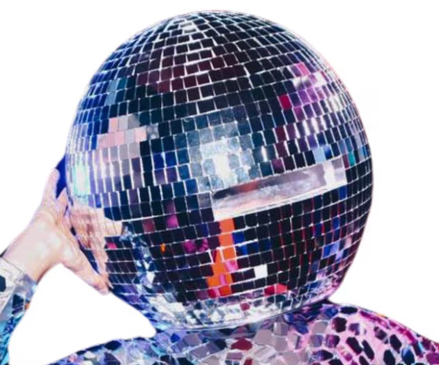 Shiny Disco Ball Mirror Chrome Helmet