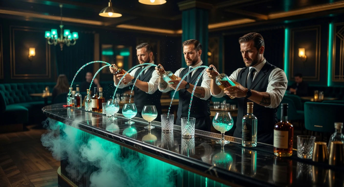 Professional header image for list-based article: How Themed Bars Win With Dramatic Bottle Service Moments