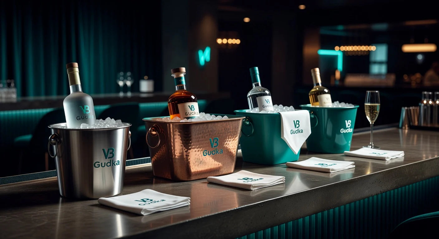 Professional header image for comparison analysis: Bottle Ice Bucket Options Compared for Nightlife Venues