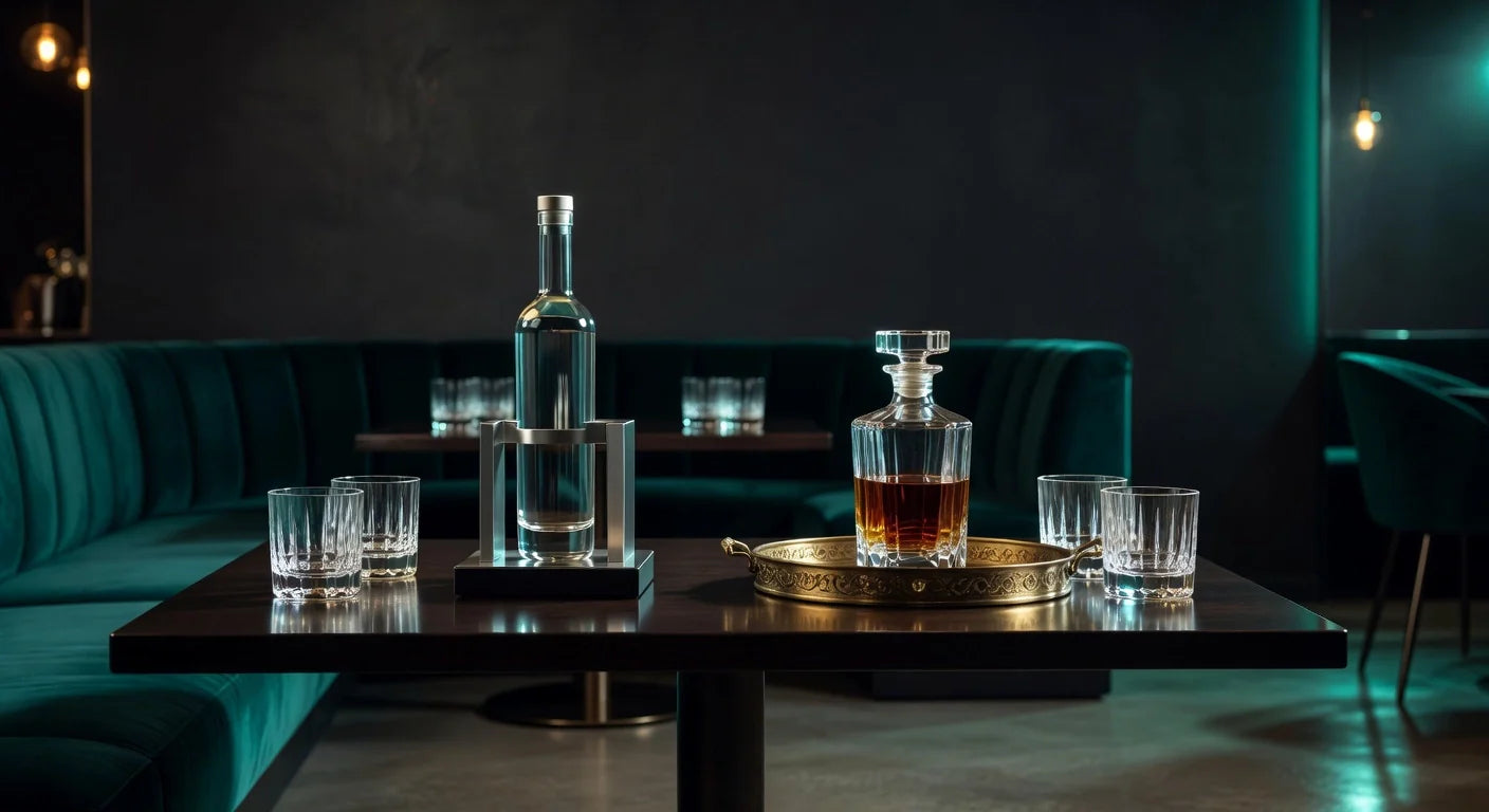 Professional header image for comparison analysis: Custom Bottle Service Presenters Compared