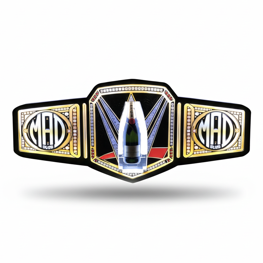 Championship Belt Bottle Presenter