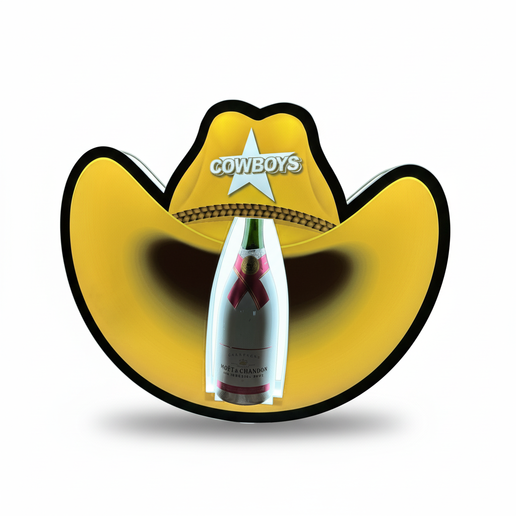 Cowboy Hat LED Bottle Presenter