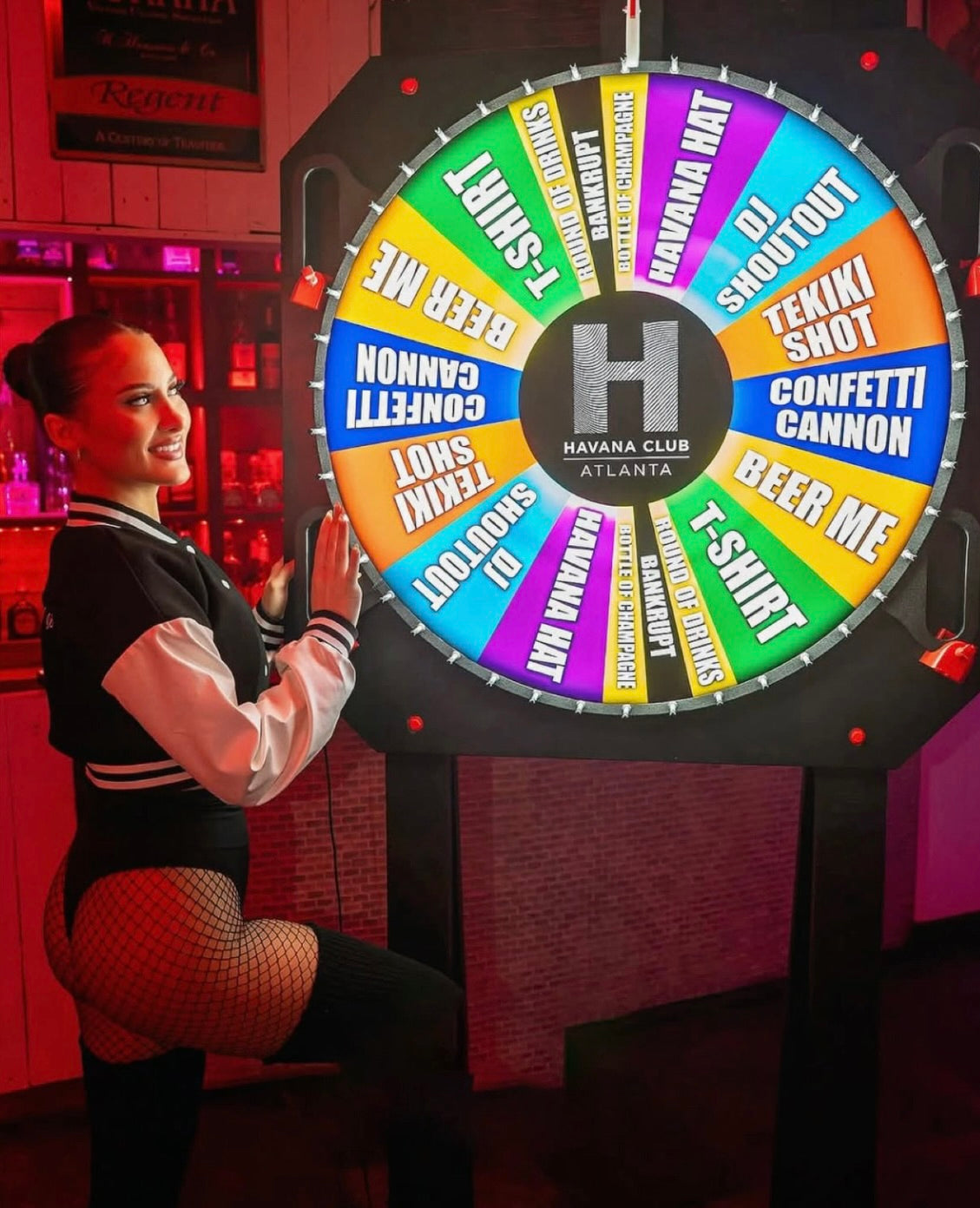 Custom Nightclub Wheel of Fortune – Interactive VIP Bottle Service Prop