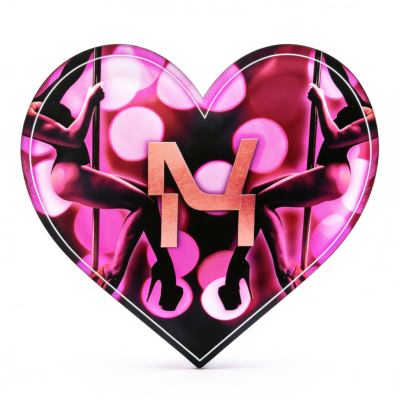 Heart LED Bottle Presenter