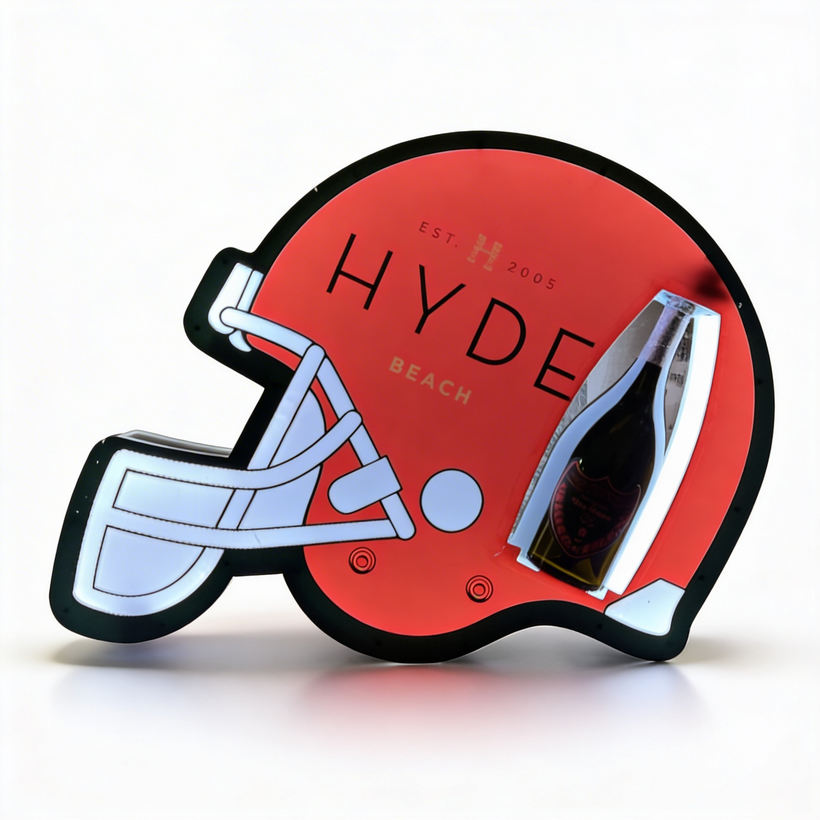 Football Helmet LED Bottle Presenter