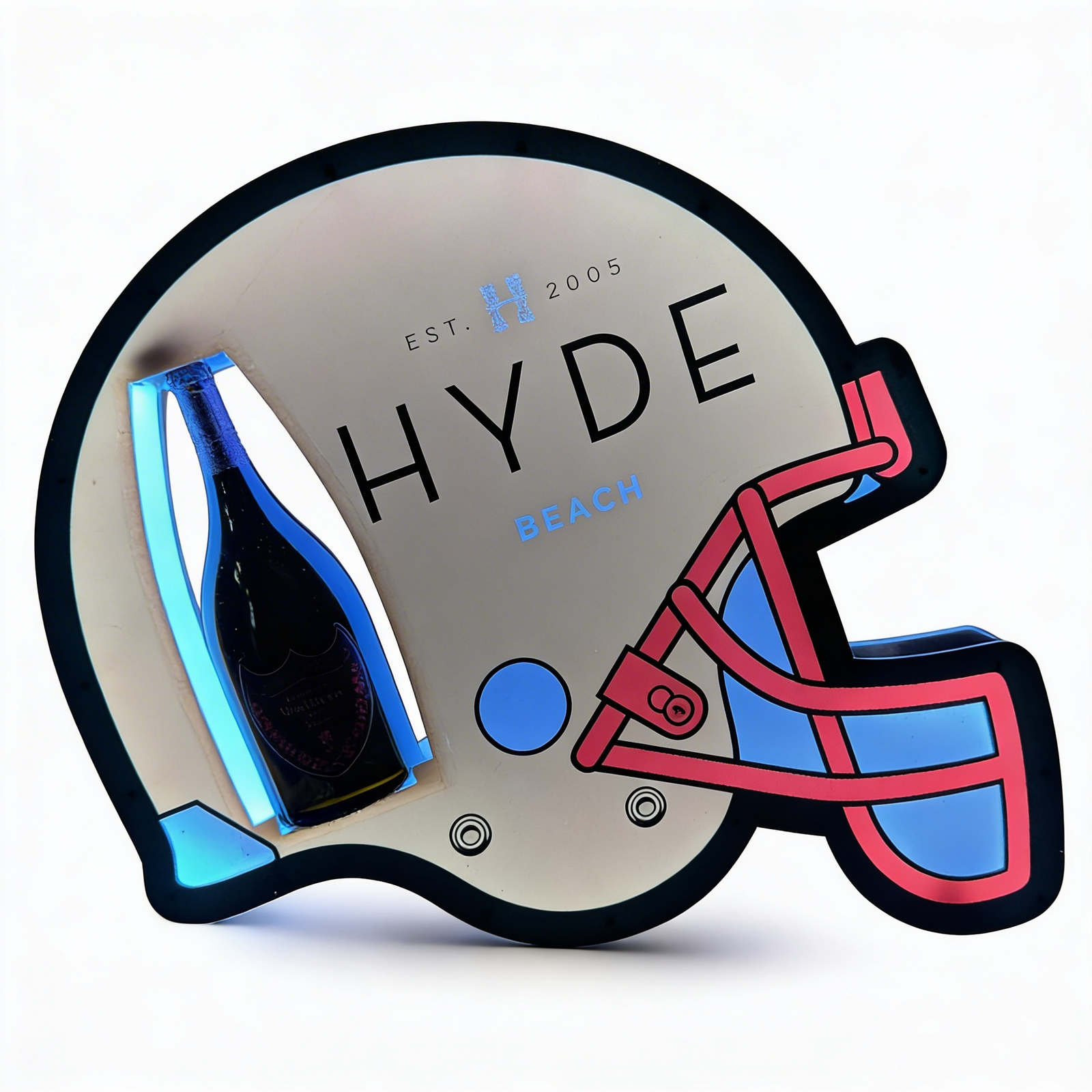 Football Helmet LED Bottle Presenter