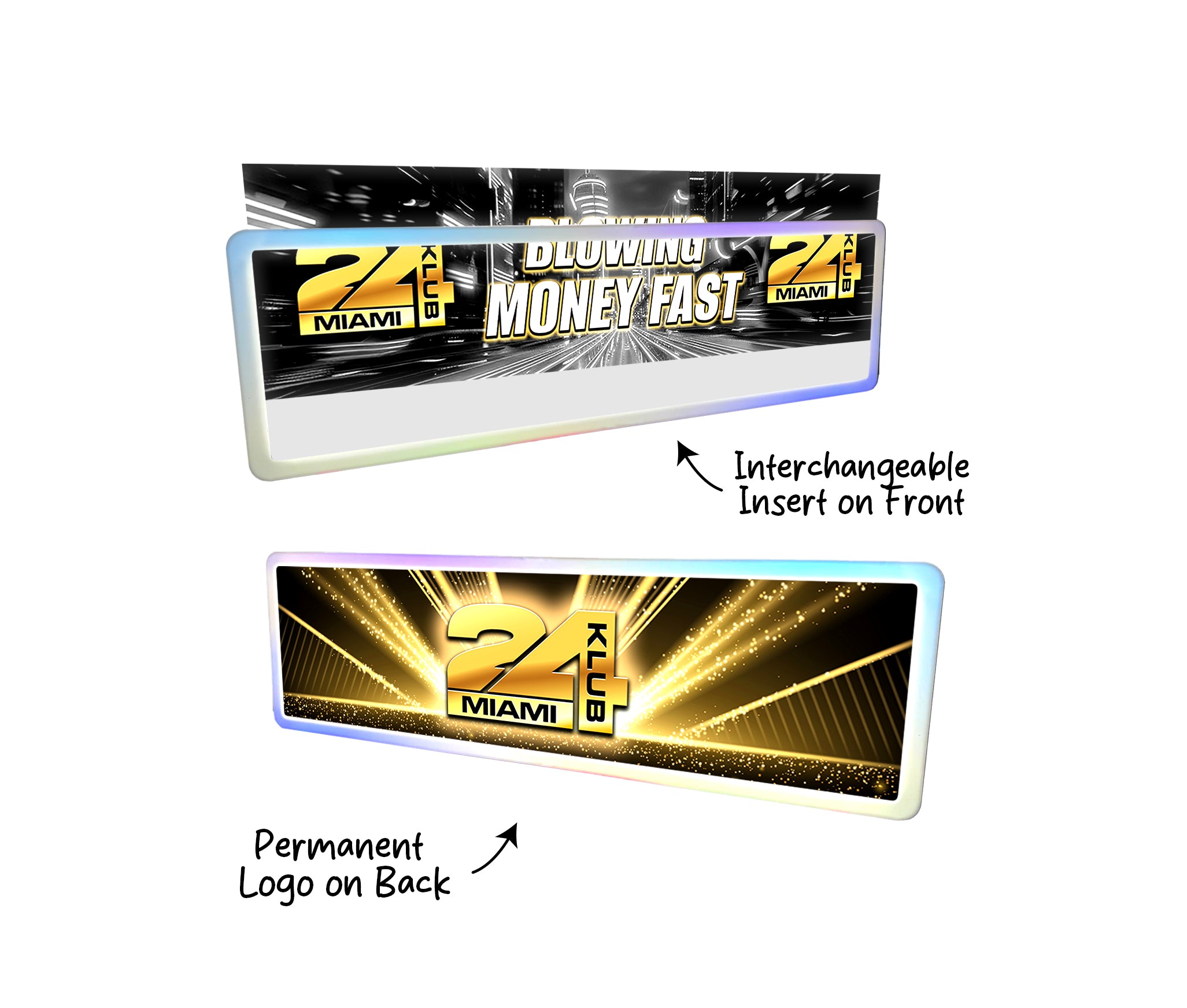 LED Backlit Celebration Board with Interchangeable Graphics