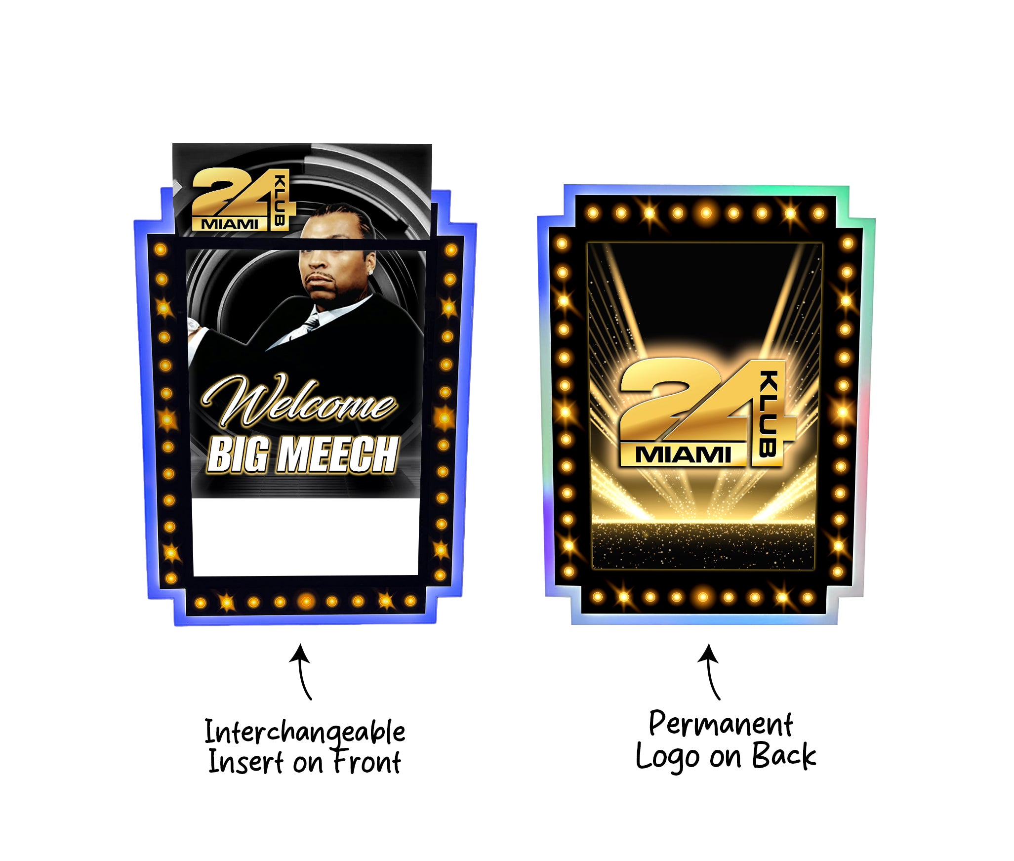 LED Backlit Poster Board with Interchangeable Graphics