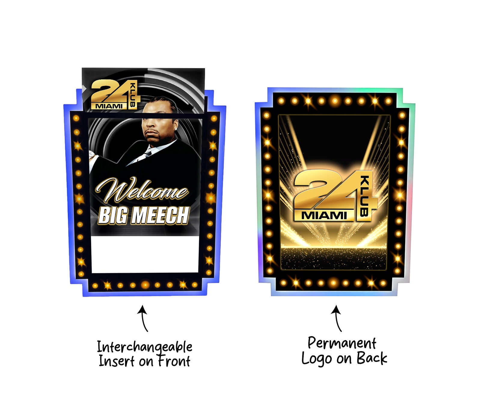 LED Backlit Poster Board with Interchangeable Graphics