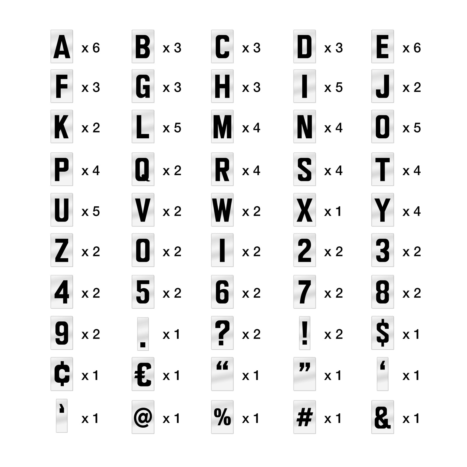 Marquee Sign Letters for Nightclub Message Boards