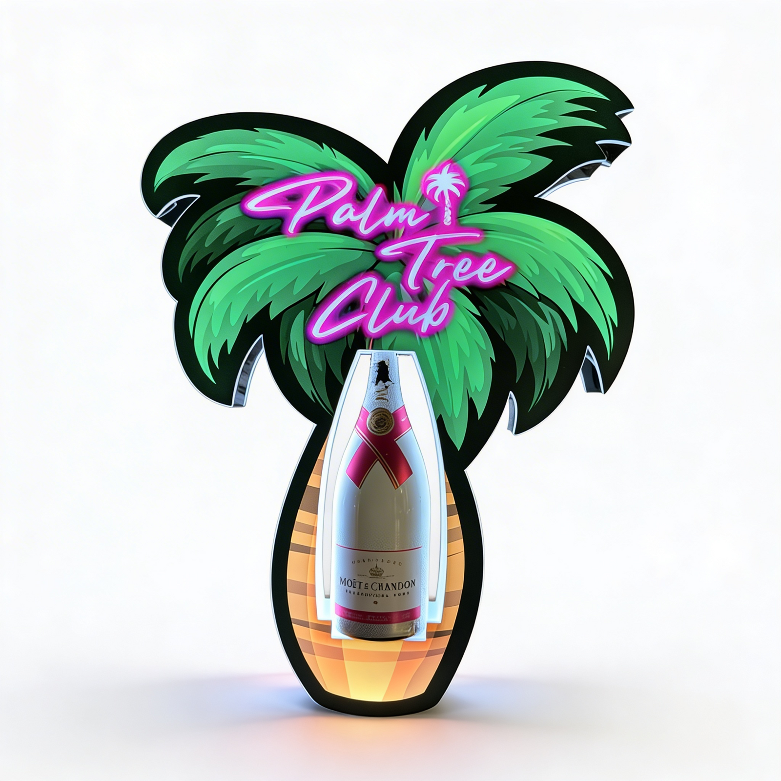Palm Tree LED Bottle Presenter