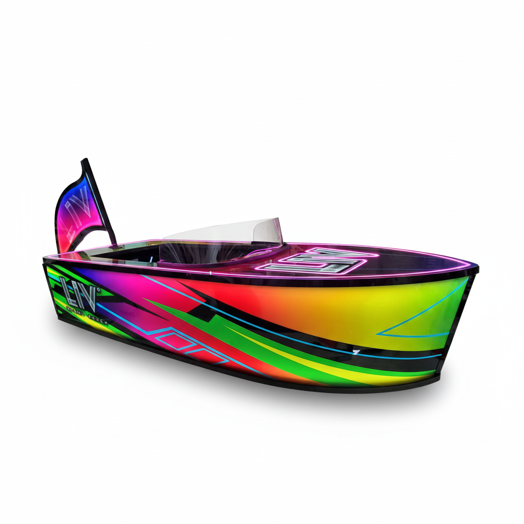 Ride-On Boat Bottle Presenter