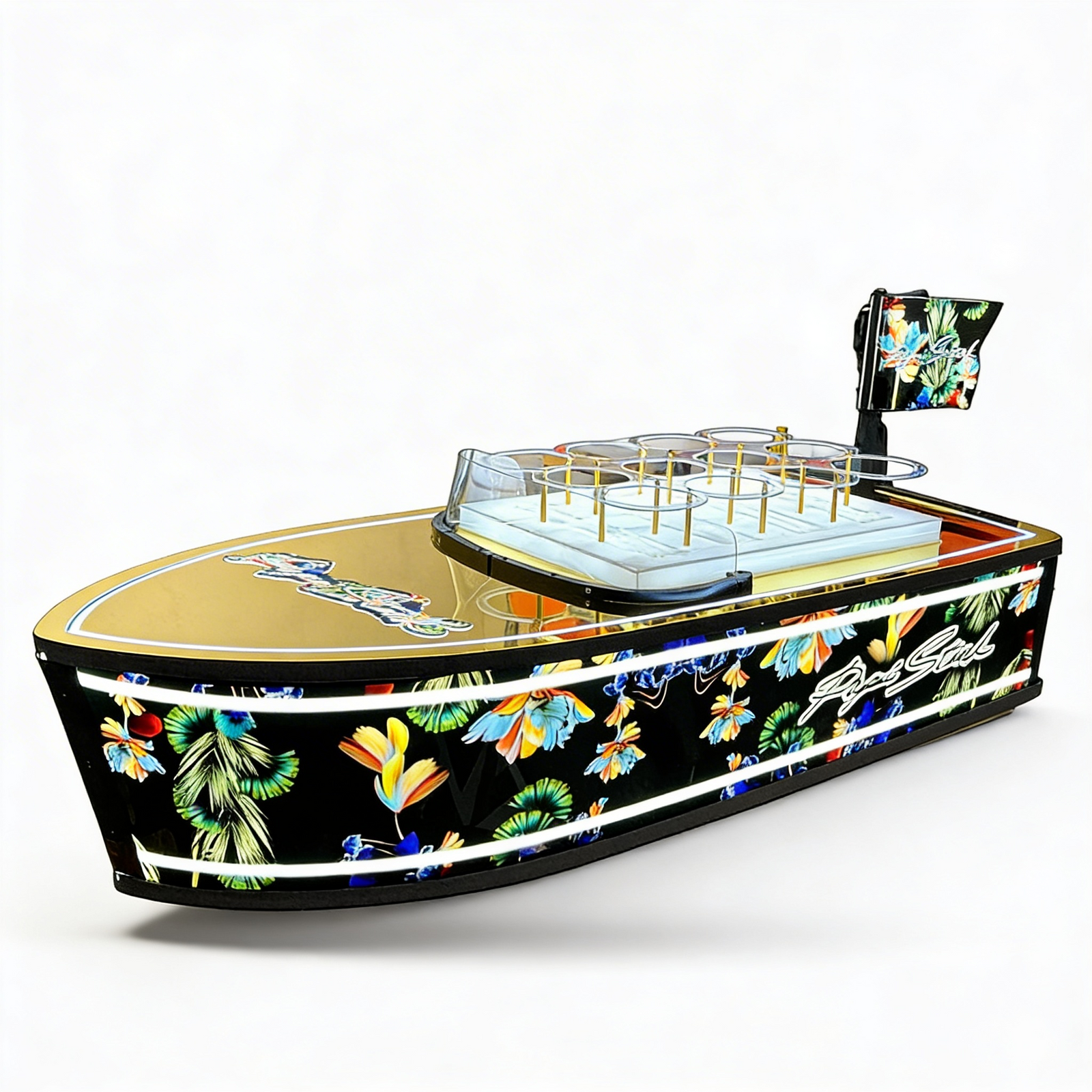 Ride-On Boat Bottle Presenter