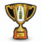 Trophy Shaped Bottle Service Sign Presenter Glorifier