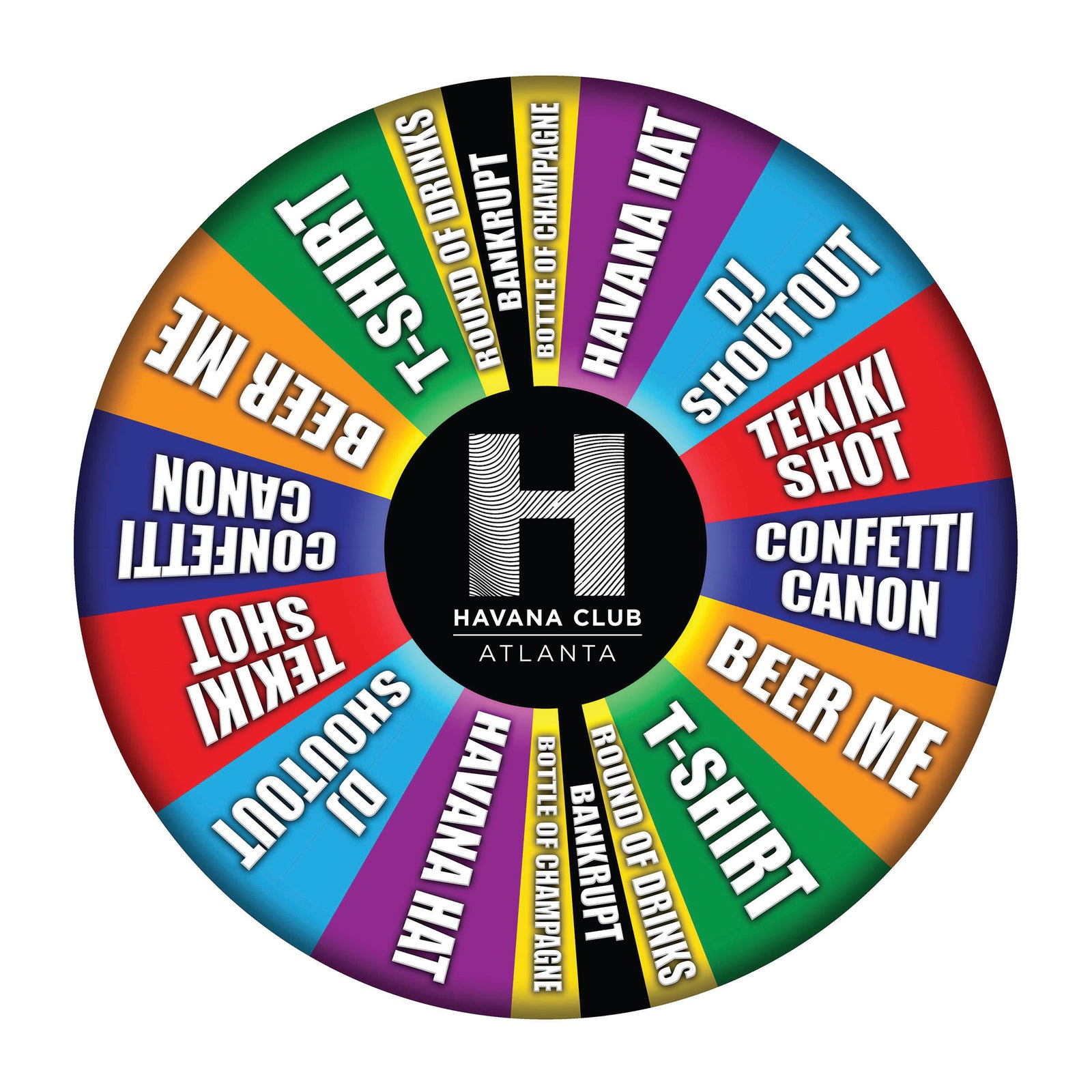 Interactive VIP Nightclub Wheel of Fortune