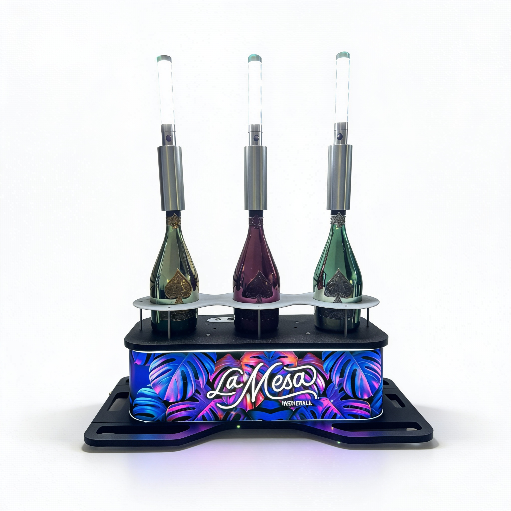 3-Bottle LED Parade Chariot