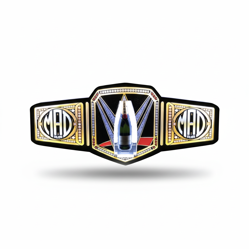 Championship Belt Bottle Presenter