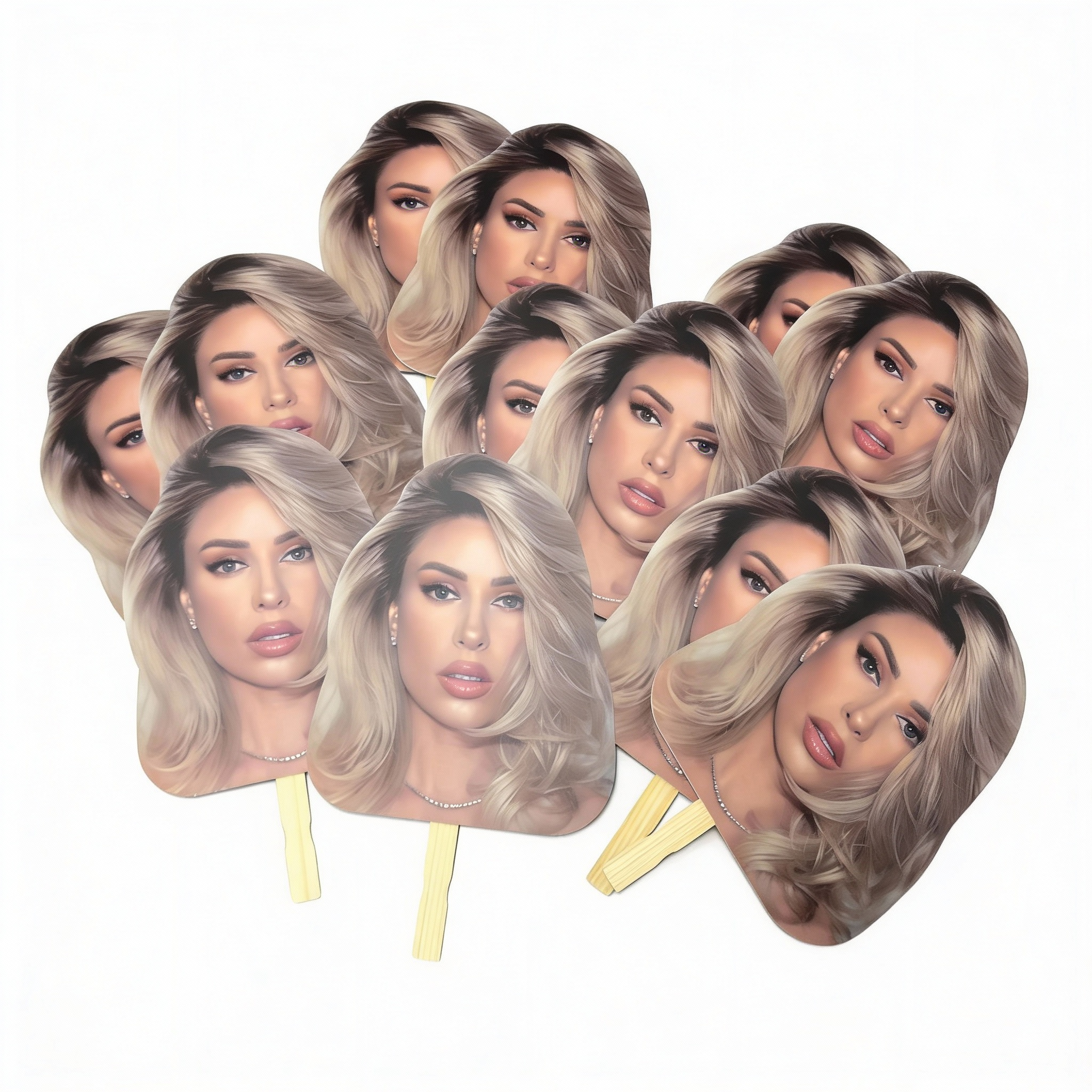 Custom 24" Face Cutouts on Sticks (Foamboard)