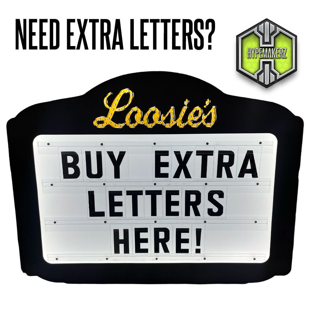Letters for Marquee Message Board Nightclub Sign