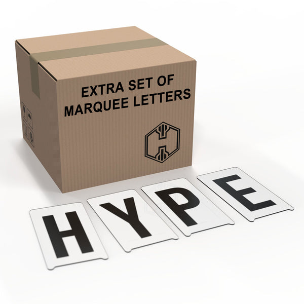 Box of Hypemakerz Marquee Letters